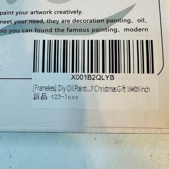 Paint By Numbers Kit Christmas Fireplace Scene 16x20 Inch Frameless DIY Painting - Picture 6 of 10